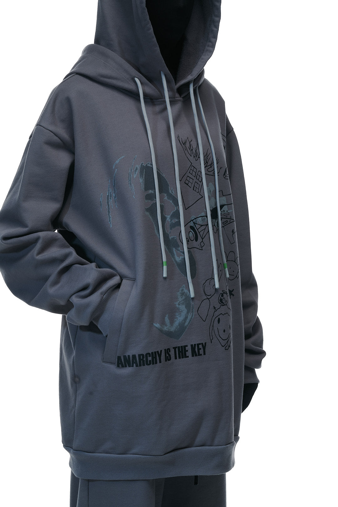 Double Hood Hoodie "Anarchy"