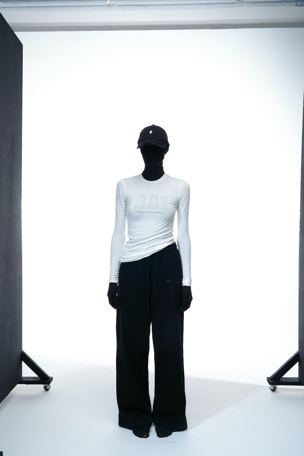 Longsleeve Packed Dreams in Muted White - Verlin