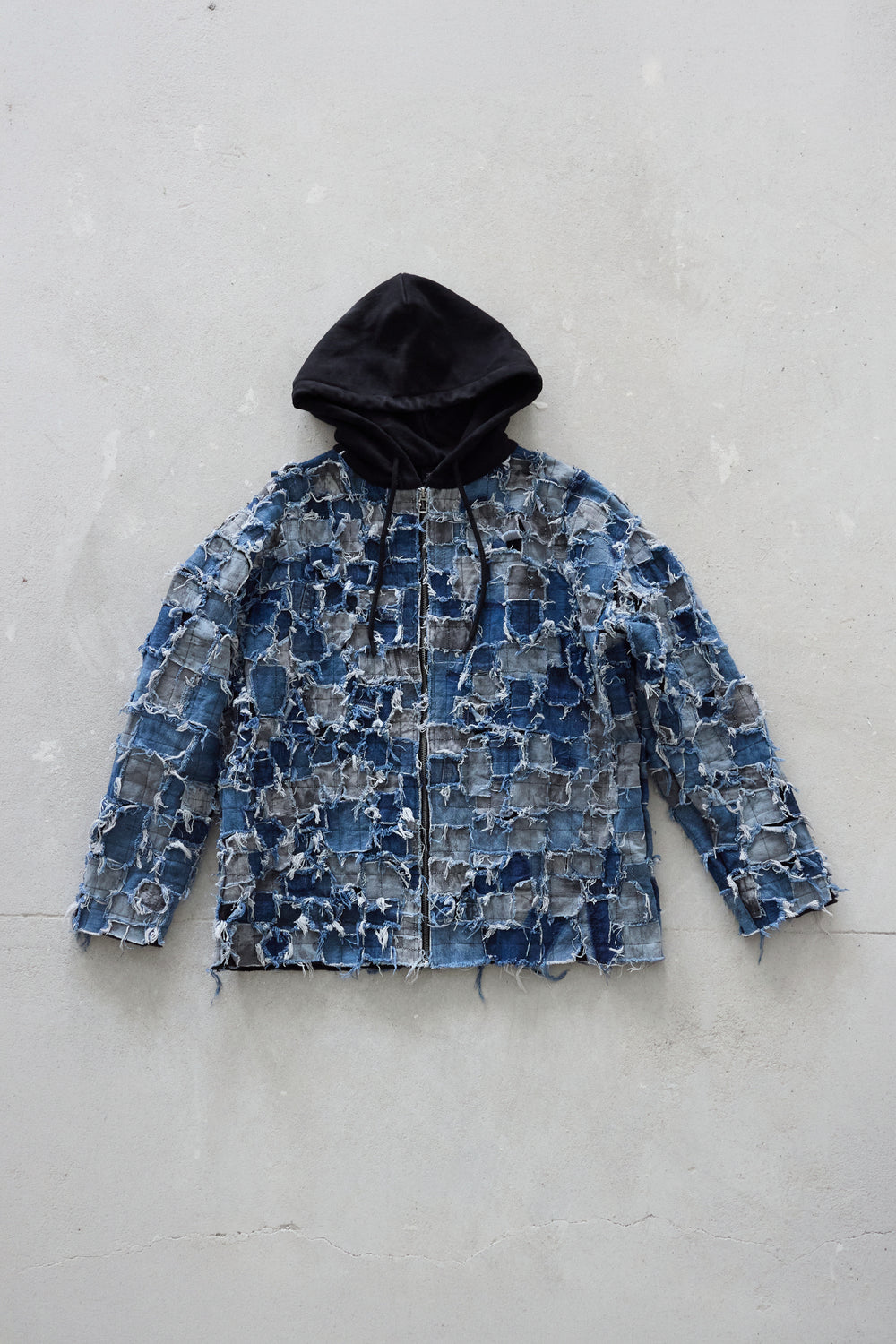 Patchwork Zip Hoodie - Verlin