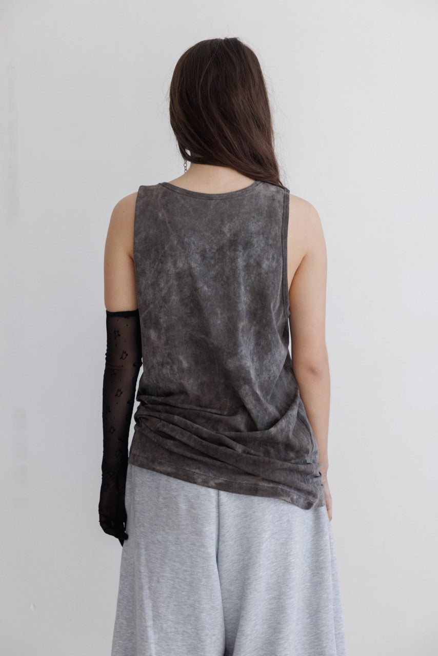Tank Top in Charcoal Gray - Verlin