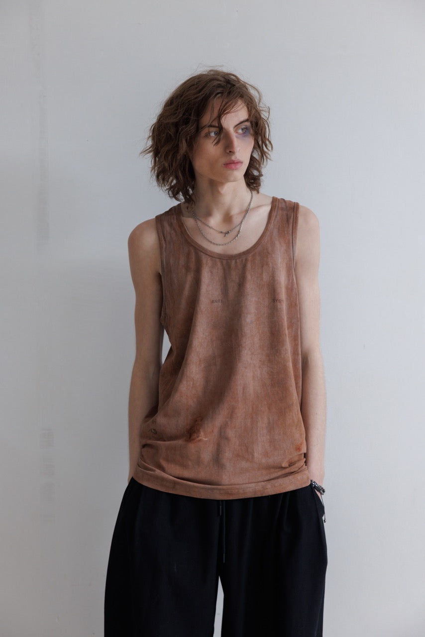 Tank Top in Raw Brown - Verlin