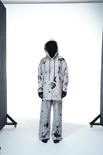 Pants "Black and White Melange"