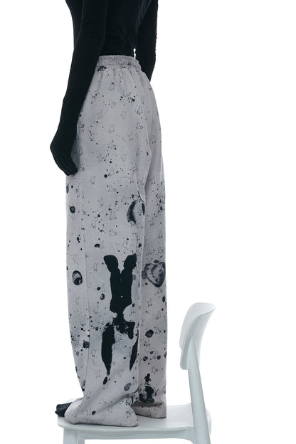 Pants "Black and White Melange"