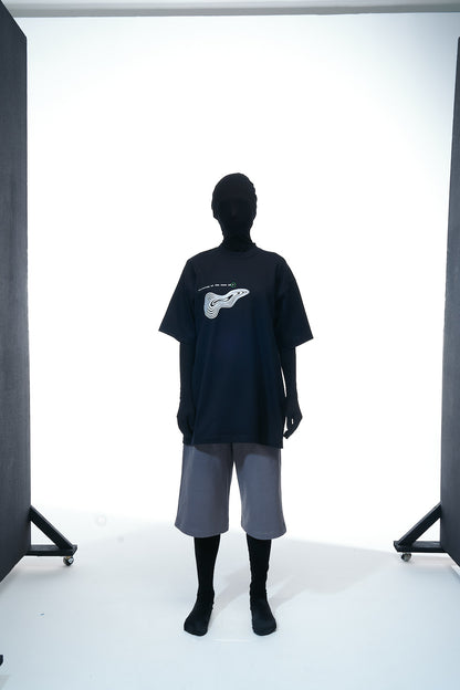 Shorts "Oversized Silhouette" in Concrete Gray