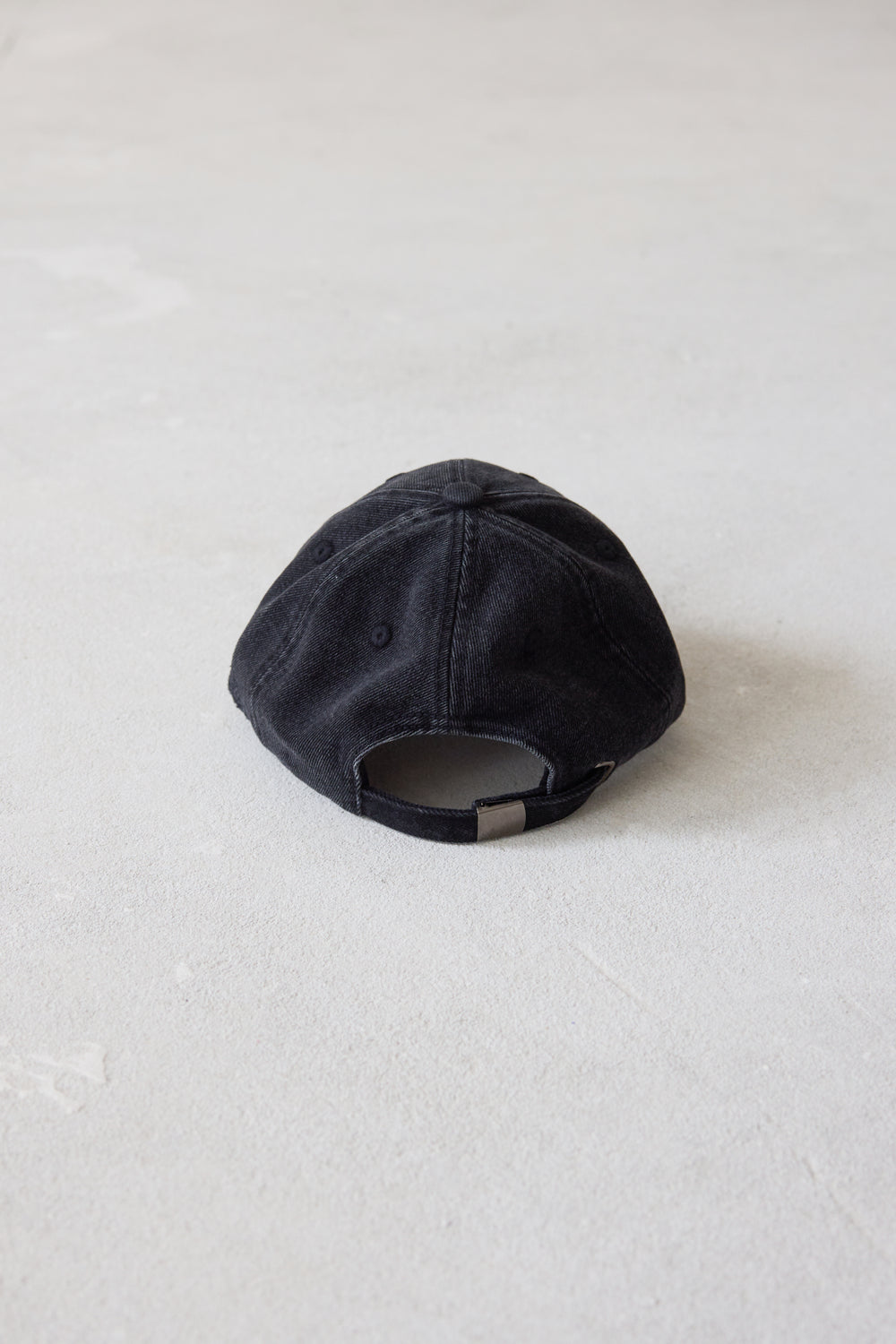 Baseball Cap in Washed Black - Verlin
