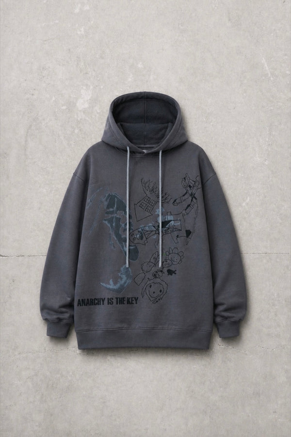 Double Hood Hoodie "Anarchy"