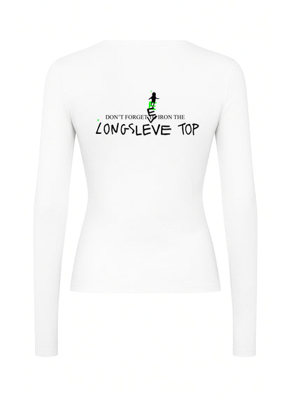 Longsleeve "Packed Dreams" in Muted White