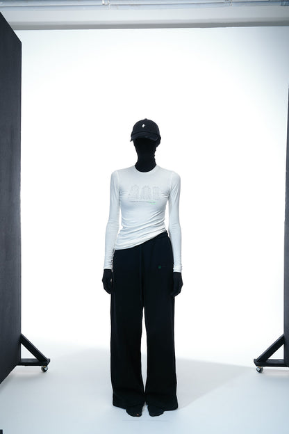 Longsleeve "Packed Dreams" in Muted White