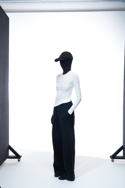 Longsleeve "Packed Dreams" in Muted White