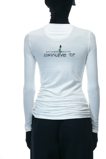 Longsleeve "Packed Dreams" in Muted White