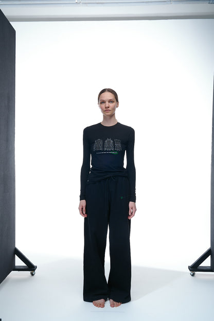 Longsleeve "Packed Dreams" in Muted White