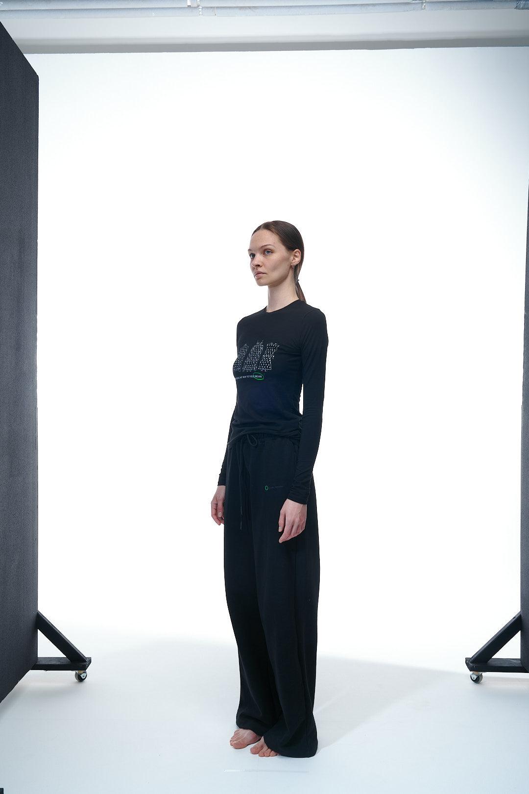 Longsleeve "Packed Dreams" in Ash Black