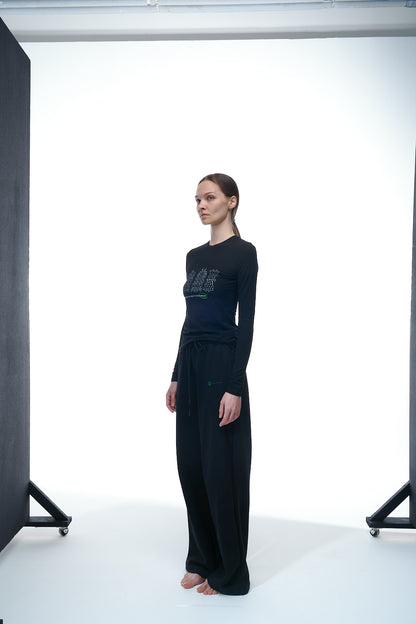 Longsleeve "Packed Dreams" in Ash Black