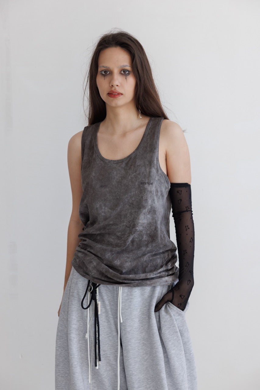 Tank Top in Charcoal Gray - Verlin