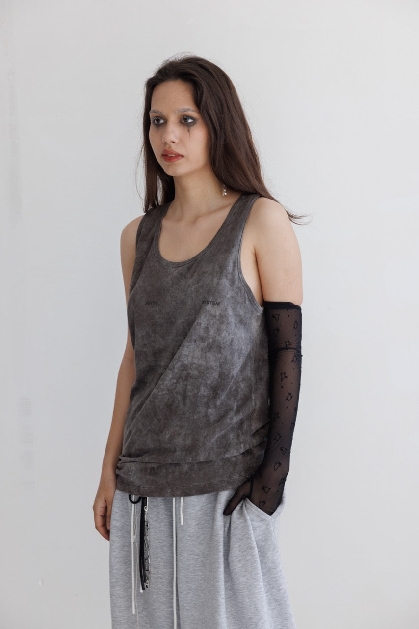 Tank Top in Charcoal Gray - Verlin