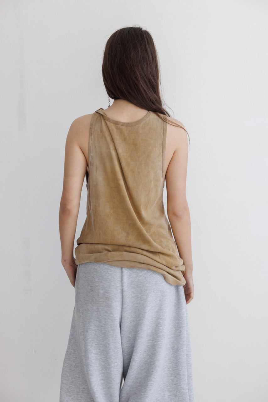 Tank Top in Dust Beige - Verlin