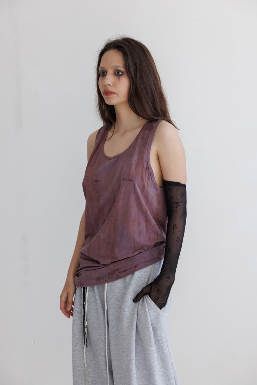 Tank Top in Faded Plum - Verlin