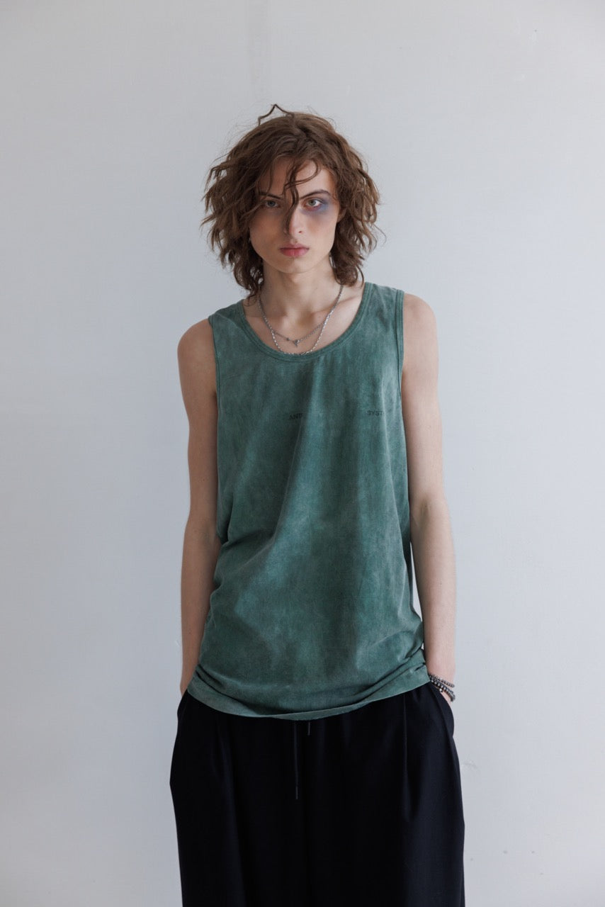 Tank Top in Muted Green - Verlin