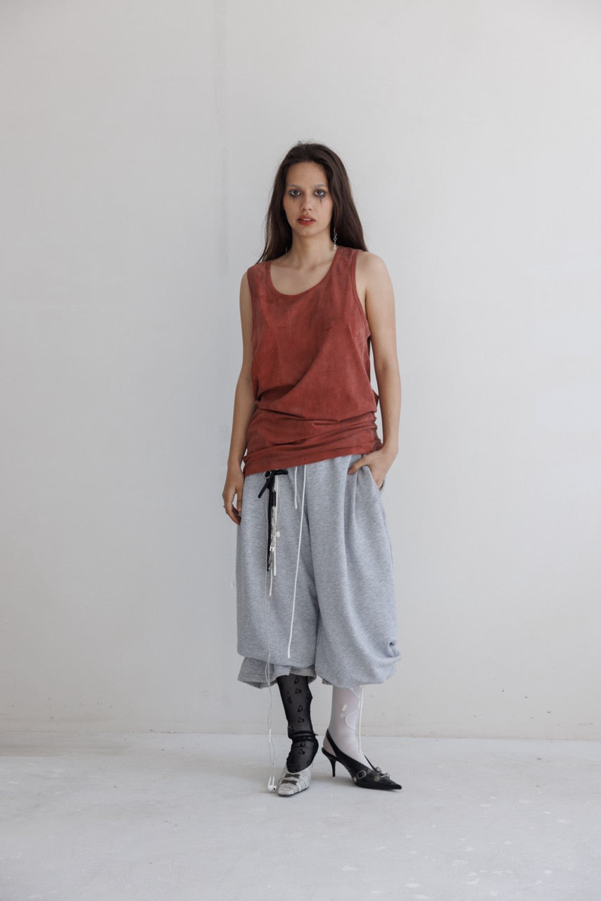 Tank Top in Oxide Red - Verlin